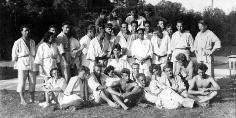 Kitajama s českými studenty z letní školy džúdó v Petrohradě v roce 1951